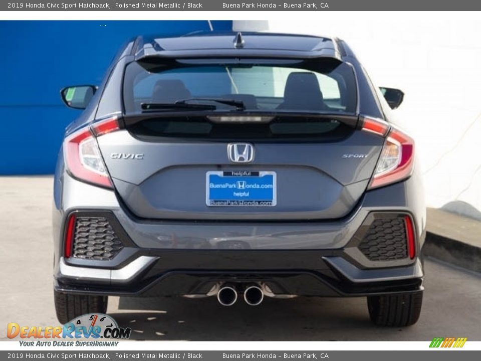 2019 Honda Civic Sport Hatchback Polished Metal Metallic / Black Photo #6