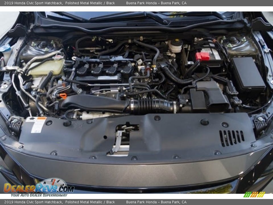 2019 Honda Civic Sport Hatchback Polished Metal Metallic / Black Photo #11