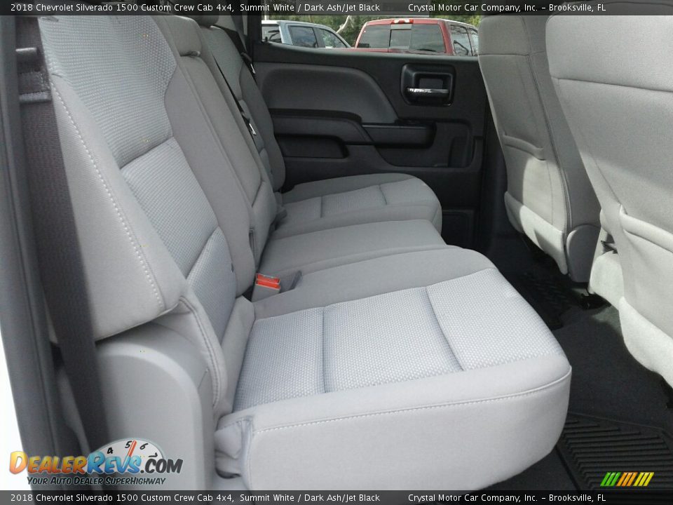 2018 Chevrolet Silverado 1500 Custom Crew Cab 4x4 Summit White / Dark Ash/Jet Black Photo #11