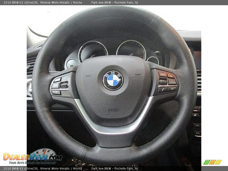 2016 BMW X3 xDrive28i Mineral White Metallic / Mocha Photo #22