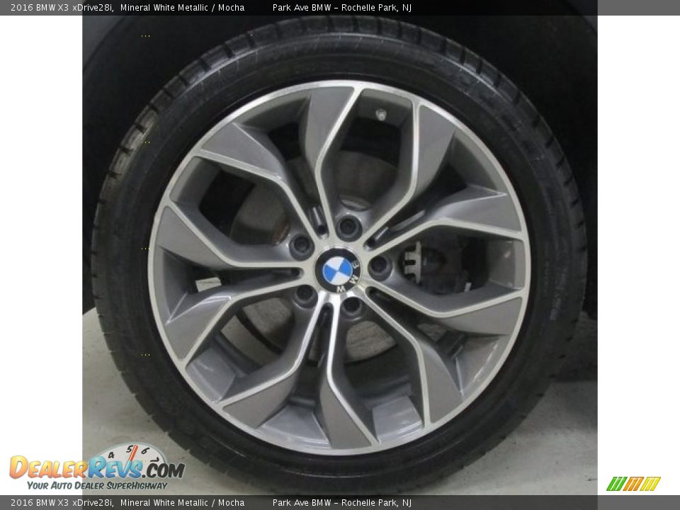 2016 BMW X3 xDrive28i Mineral White Metallic / Mocha Photo #27