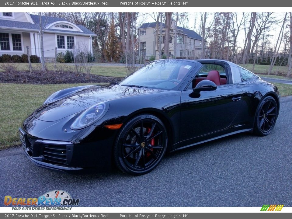 2017 Porsche 911 Targa 4S Black / Black/Bordeaux Red Photo #1