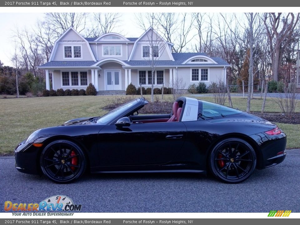 2017 Porsche 911 Targa 4S Black / Black/Bordeaux Red Photo #3