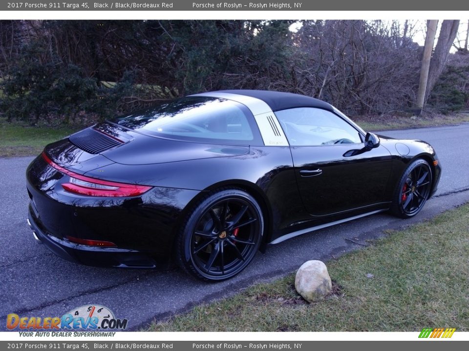 2017 Porsche 911 Targa 4S Black / Black/Bordeaux Red Photo #11