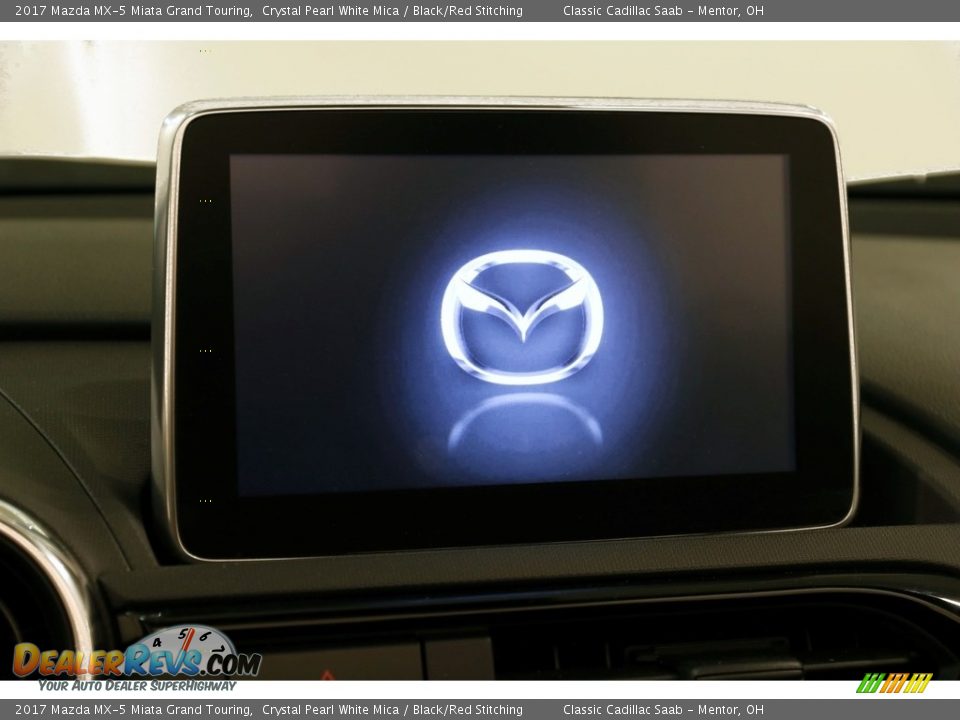 2017 Mazda MX-5 Miata Grand Touring Crystal Pearl White Mica / Black/Red Stitching Photo #13