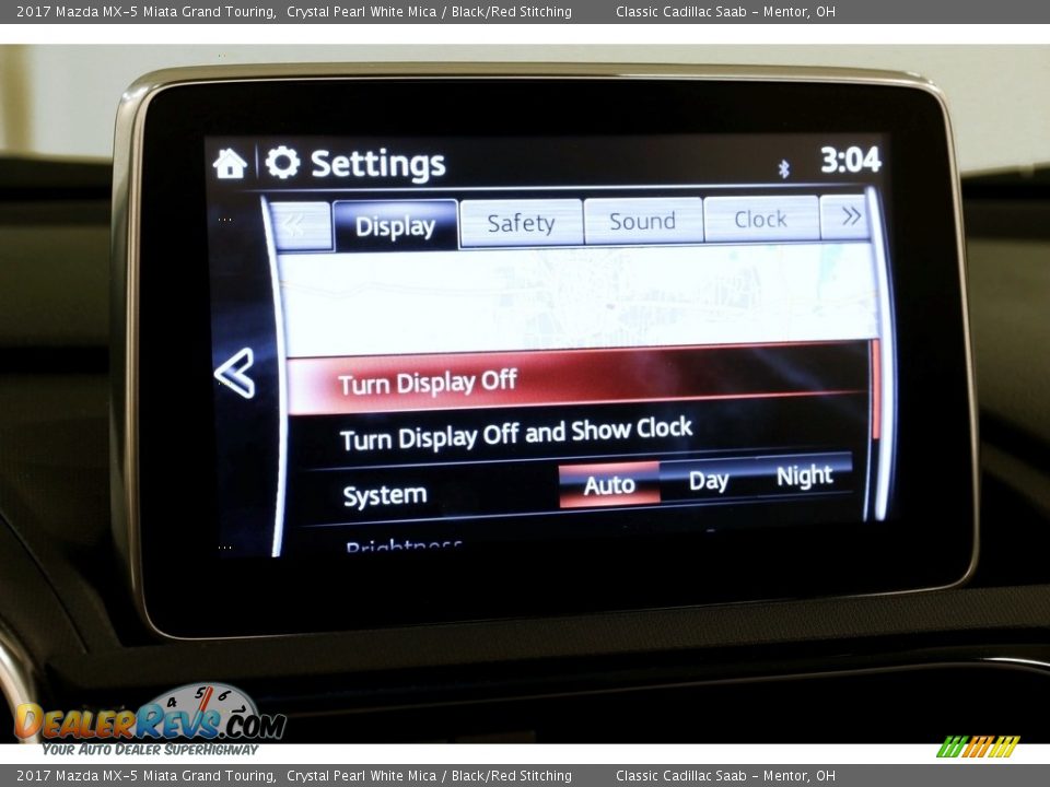 2017 Mazda MX-5 Miata Grand Touring Crystal Pearl White Mica / Black/Red Stitching Photo #19