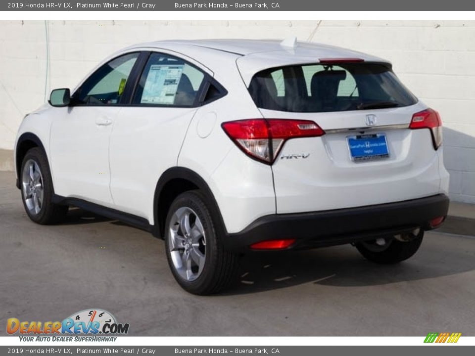 2019 Honda HR-V LX Platinum White Pearl / Gray Photo #2