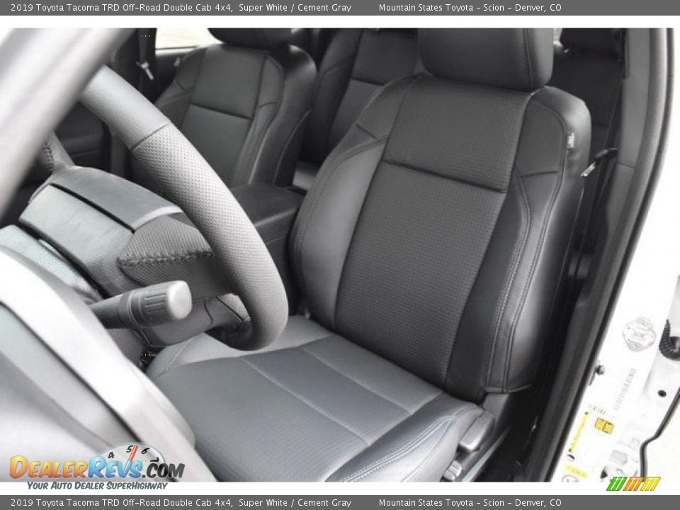 2019 Toyota Tacoma TRD Off-Road Double Cab 4x4 Super White / Cement Gray Photo #7