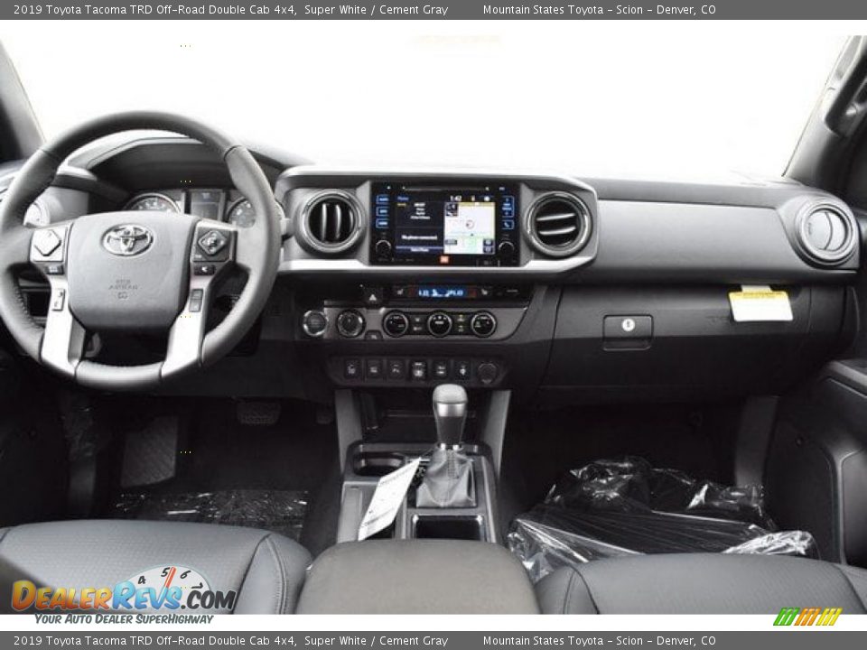 2019 Toyota Tacoma TRD Off-Road Double Cab 4x4 Super White / Cement Gray Photo #8
