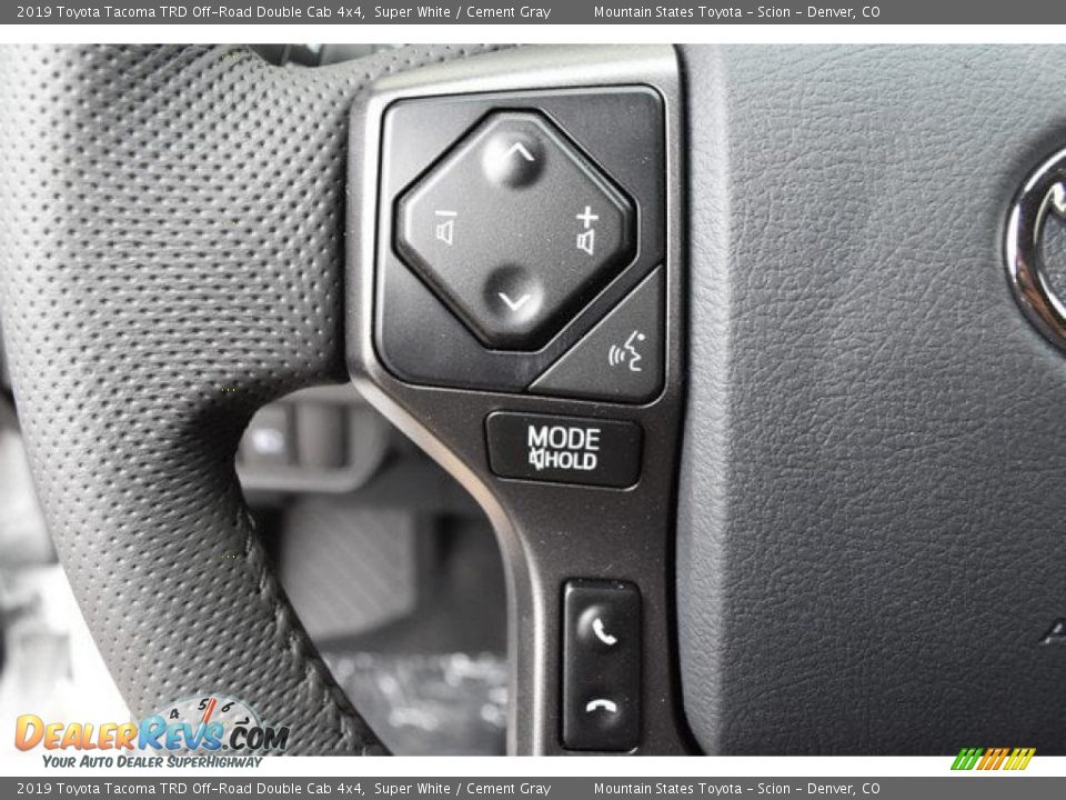 2019 Toyota Tacoma TRD Off-Road Double Cab 4x4 Super White / Cement Gray Photo #26