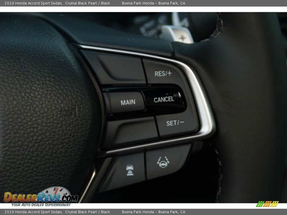 2019 Honda Accord Sport Sedan Crystal Black Pearl / Black Photo #26