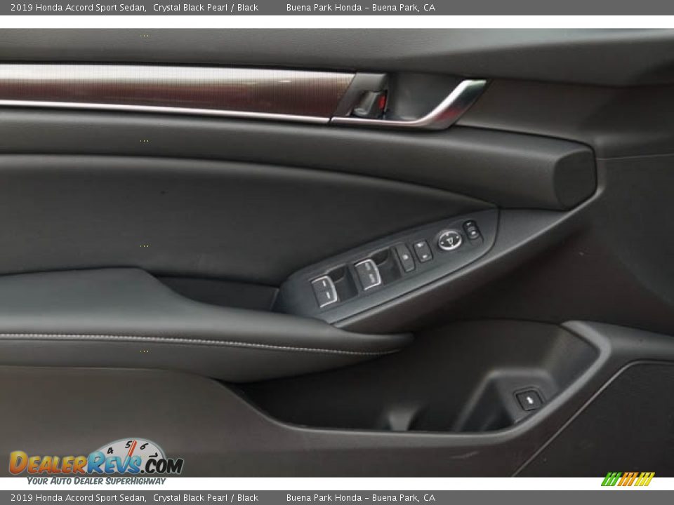 2019 Honda Accord Sport Sedan Crystal Black Pearl / Black Photo #35