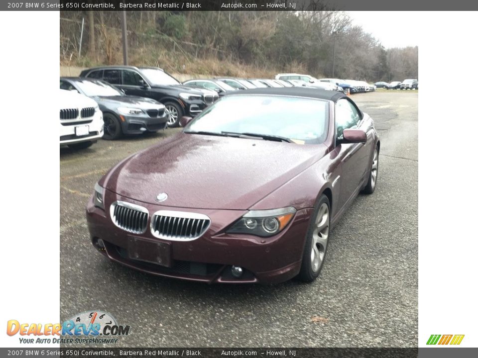2007 BMW 6 Series 650i Convertible Barbera Red Metallic / Black Photo #1