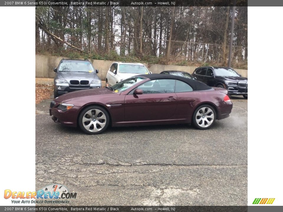 2007 BMW 6 Series 650i Convertible Barbera Red Metallic / Black Photo #2
