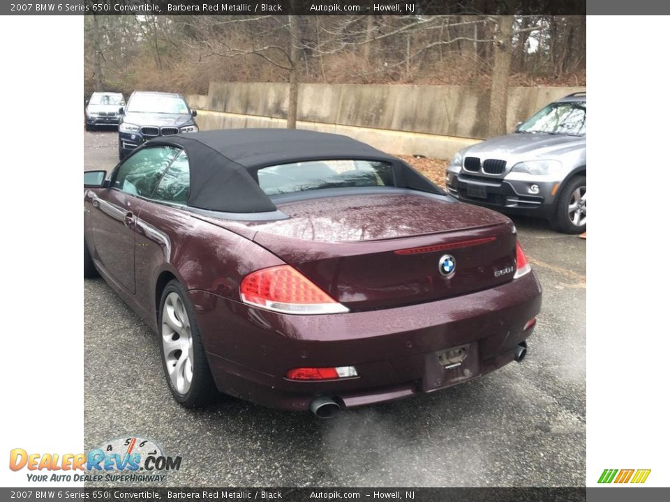 2007 BMW 6 Series 650i Convertible Barbera Red Metallic / Black Photo #3