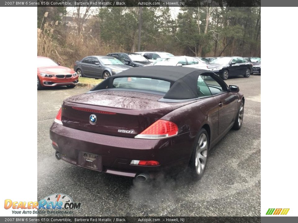 2007 BMW 6 Series 650i Convertible Barbera Red Metallic / Black Photo #5