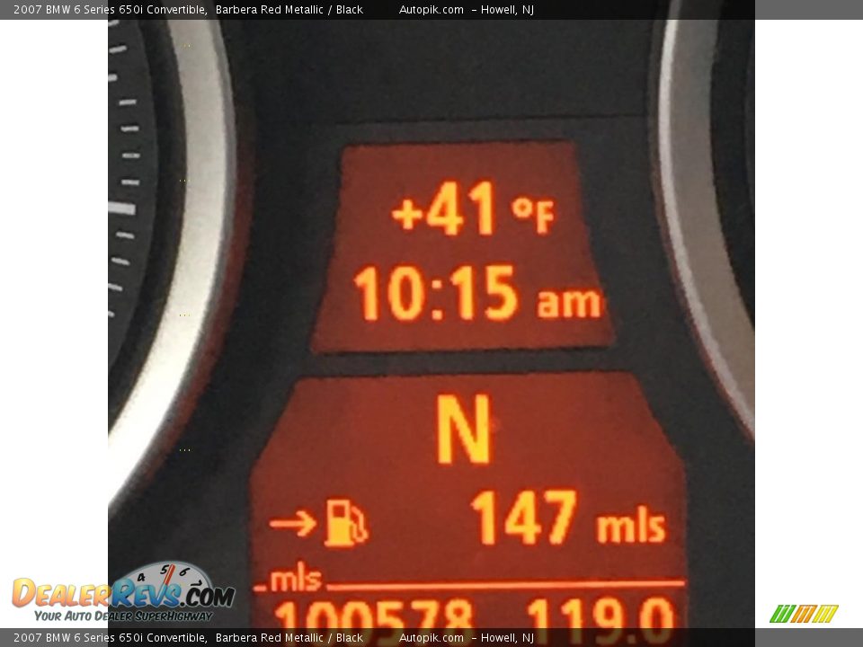 2007 BMW 6 Series 650i Convertible Barbera Red Metallic / Black Photo #15