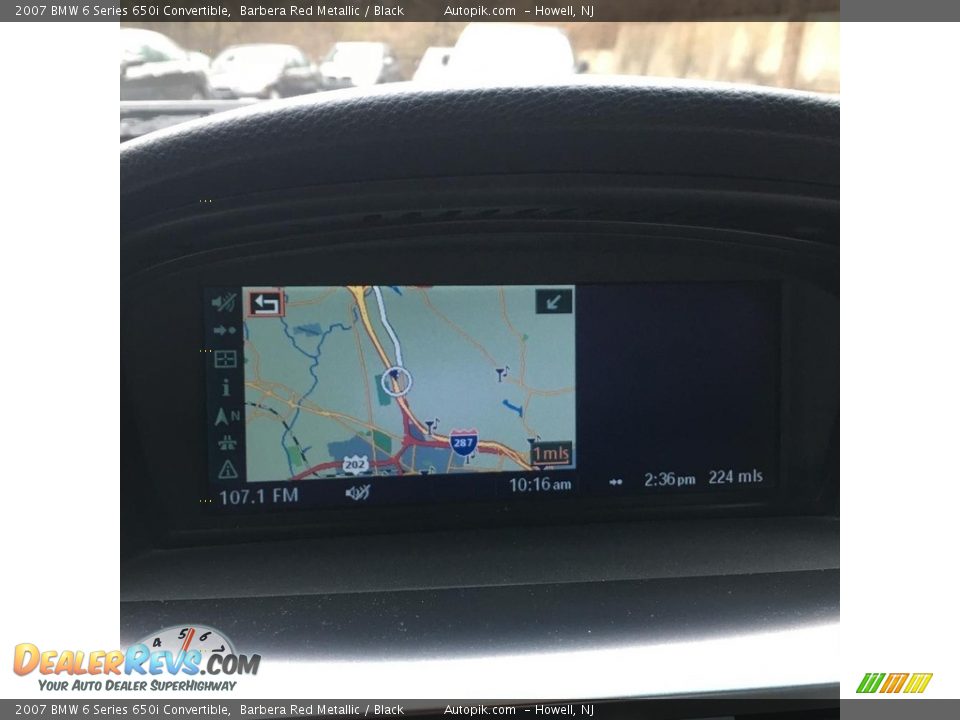 2007 BMW 6 Series 650i Convertible Barbera Red Metallic / Black Photo #16