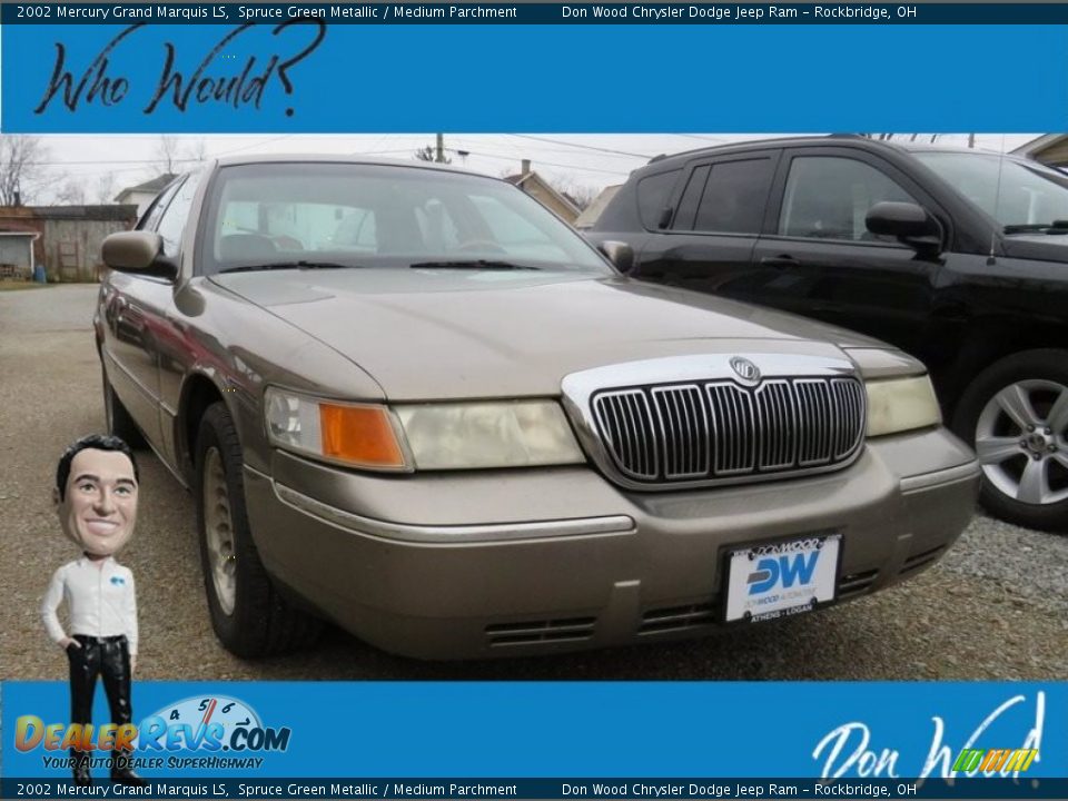 2002 Mercury Grand Marquis LS Spruce Green Metallic / Medium Parchment Photo #1