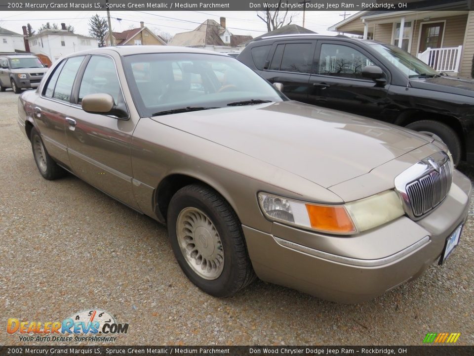 2002 Mercury Grand Marquis LS Spruce Green Metallic / Medium Parchment Photo #4