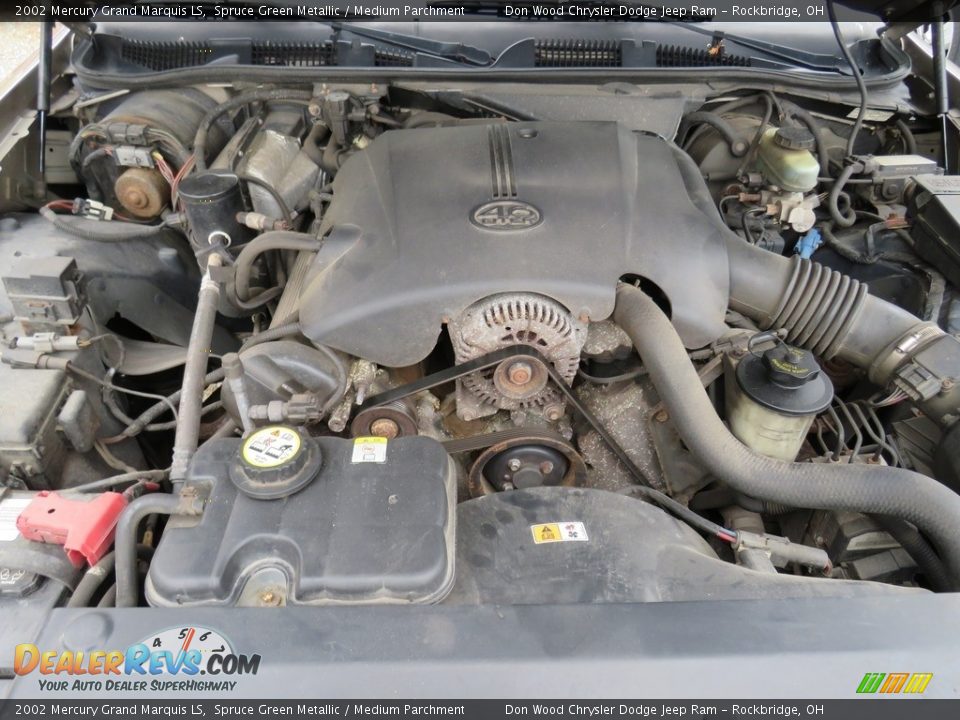 2002 Mercury Grand Marquis LS Spruce Green Metallic / Medium Parchment Photo #6