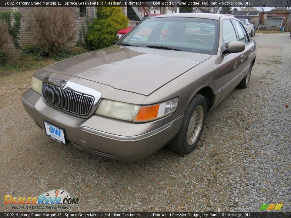 2002 Mercury Grand Marquis LS Spruce Green Metallic / Medium Parchment Photo #7