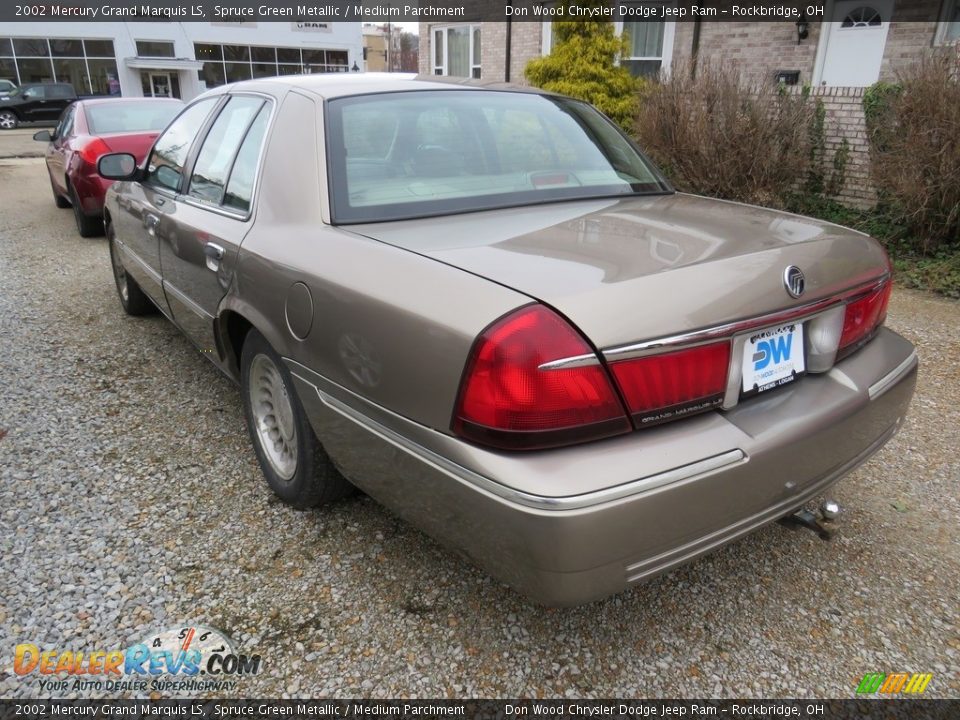2002 Mercury Grand Marquis LS Spruce Green Metallic / Medium Parchment Photo #10
