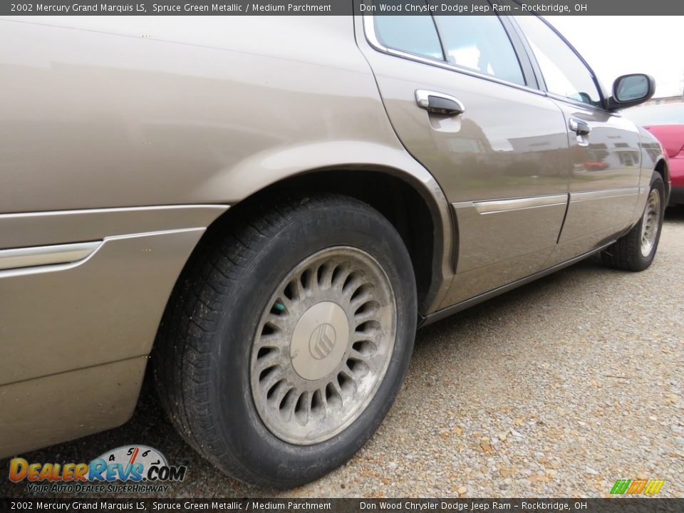 2002 Mercury Grand Marquis LS Spruce Green Metallic / Medium Parchment Photo #13