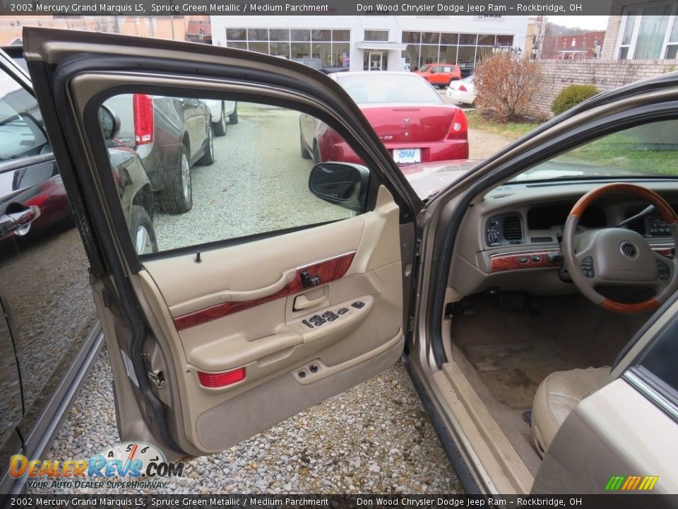 2002 Mercury Grand Marquis LS Spruce Green Metallic / Medium Parchment Photo #14