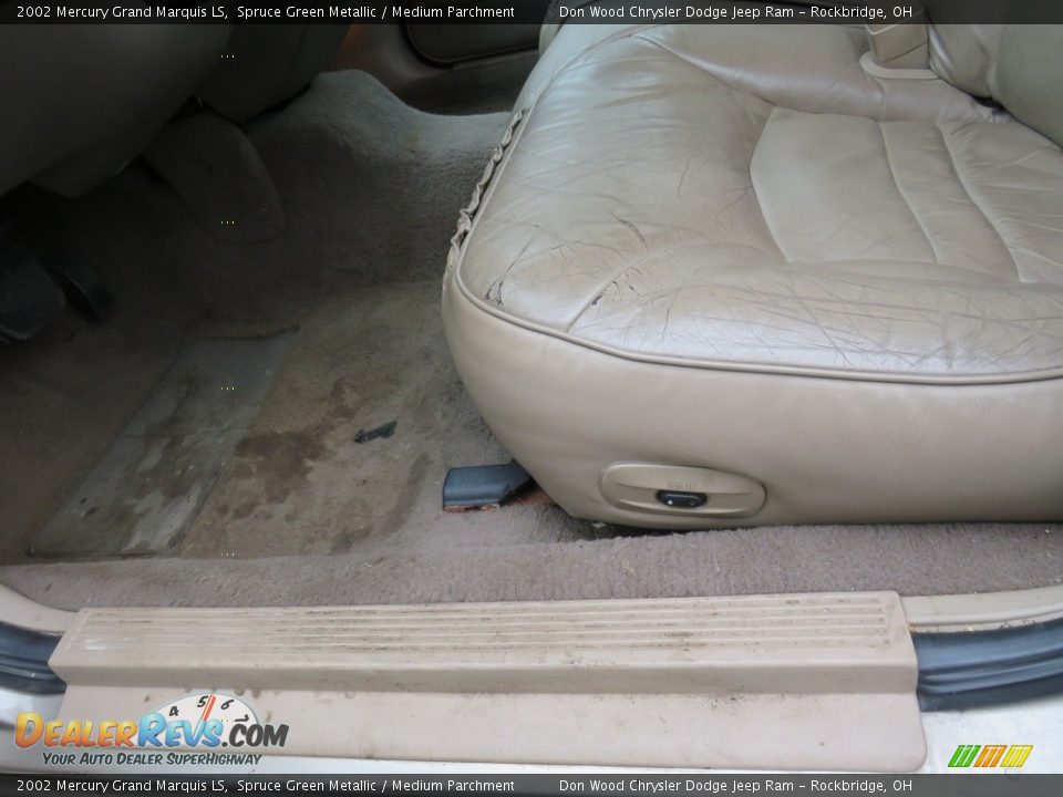 2002 Mercury Grand Marquis LS Spruce Green Metallic / Medium Parchment Photo #15