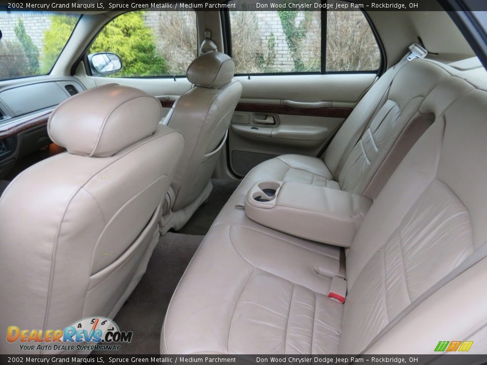 2002 Mercury Grand Marquis LS Spruce Green Metallic / Medium Parchment Photo #19