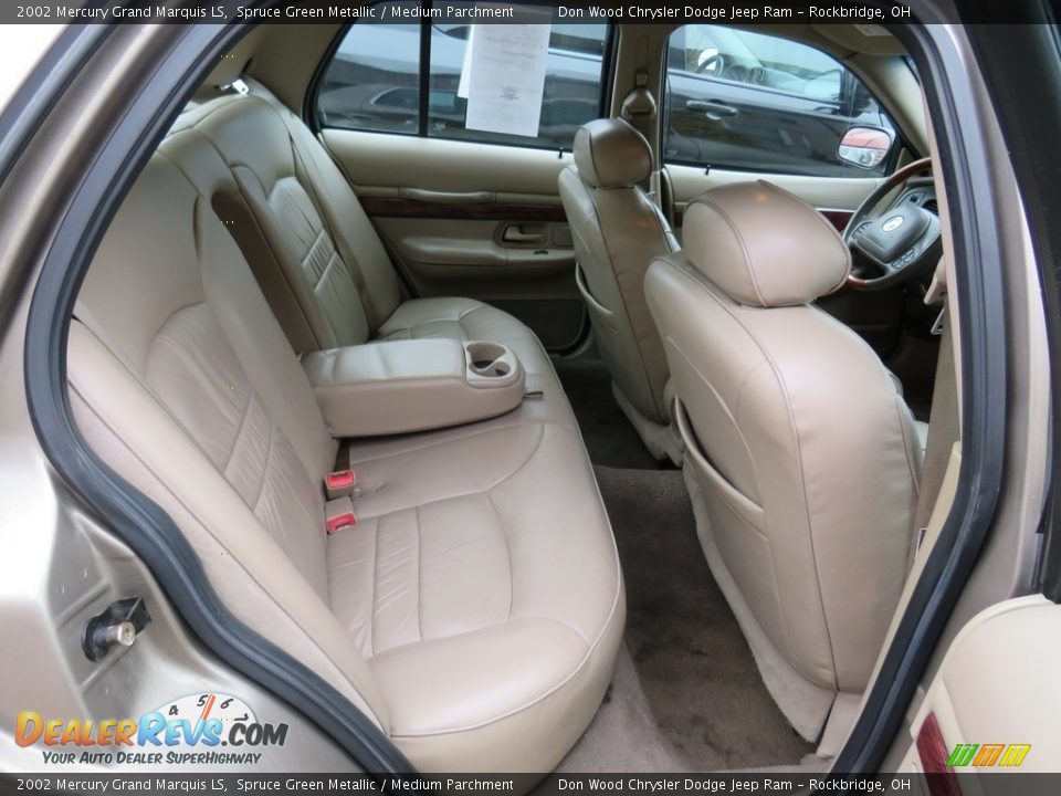 2002 Mercury Grand Marquis LS Spruce Green Metallic / Medium Parchment Photo #22