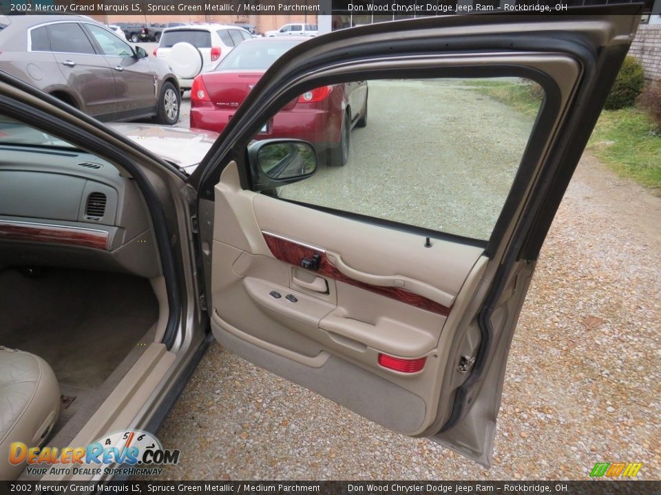 2002 Mercury Grand Marquis LS Spruce Green Metallic / Medium Parchment Photo #23