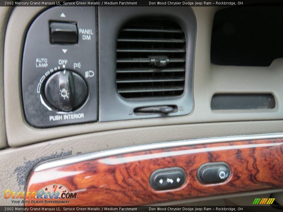 2002 Mercury Grand Marquis LS Spruce Green Metallic / Medium Parchment Photo #27