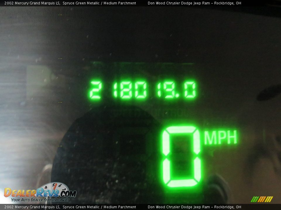2002 Mercury Grand Marquis LS Spruce Green Metallic / Medium Parchment Photo #29