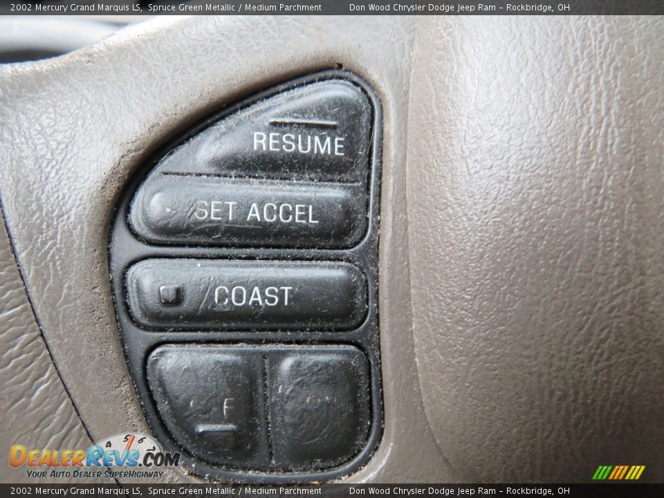 2002 Mercury Grand Marquis LS Spruce Green Metallic / Medium Parchment Photo #31