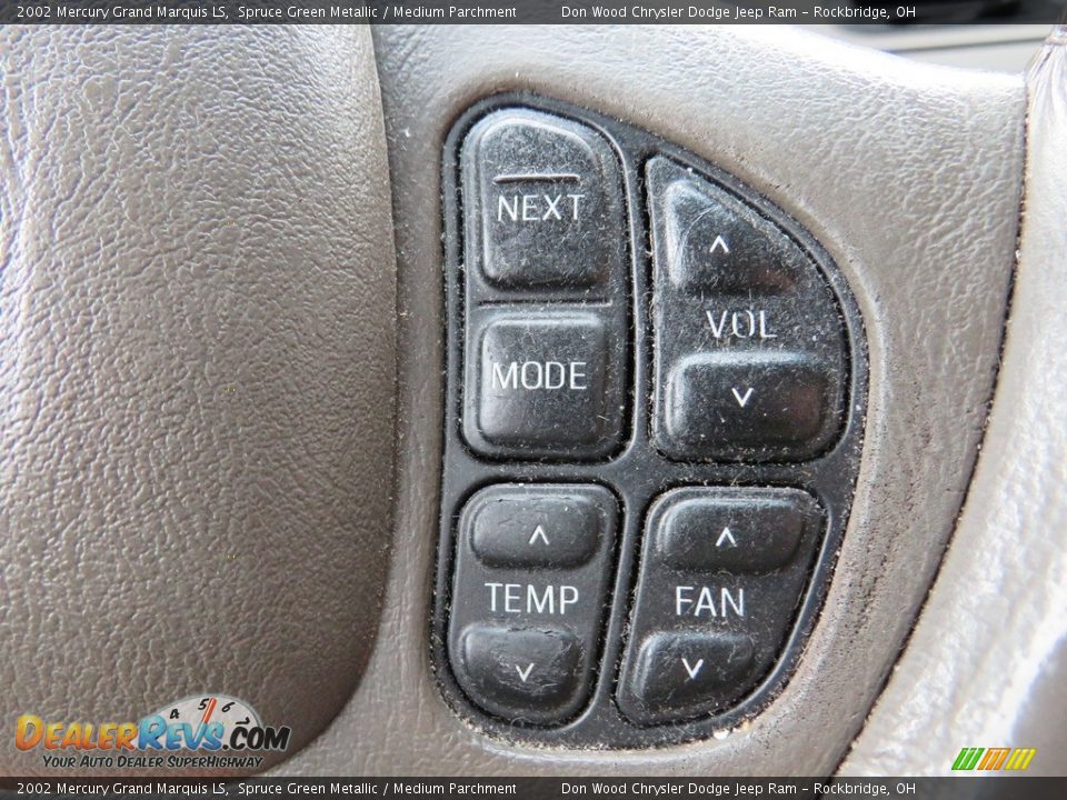 2002 Mercury Grand Marquis LS Spruce Green Metallic / Medium Parchment Photo #32