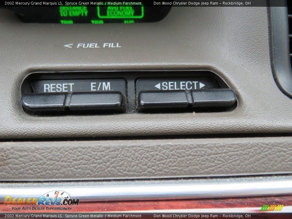 2002 Mercury Grand Marquis LS Spruce Green Metallic / Medium Parchment Photo #33