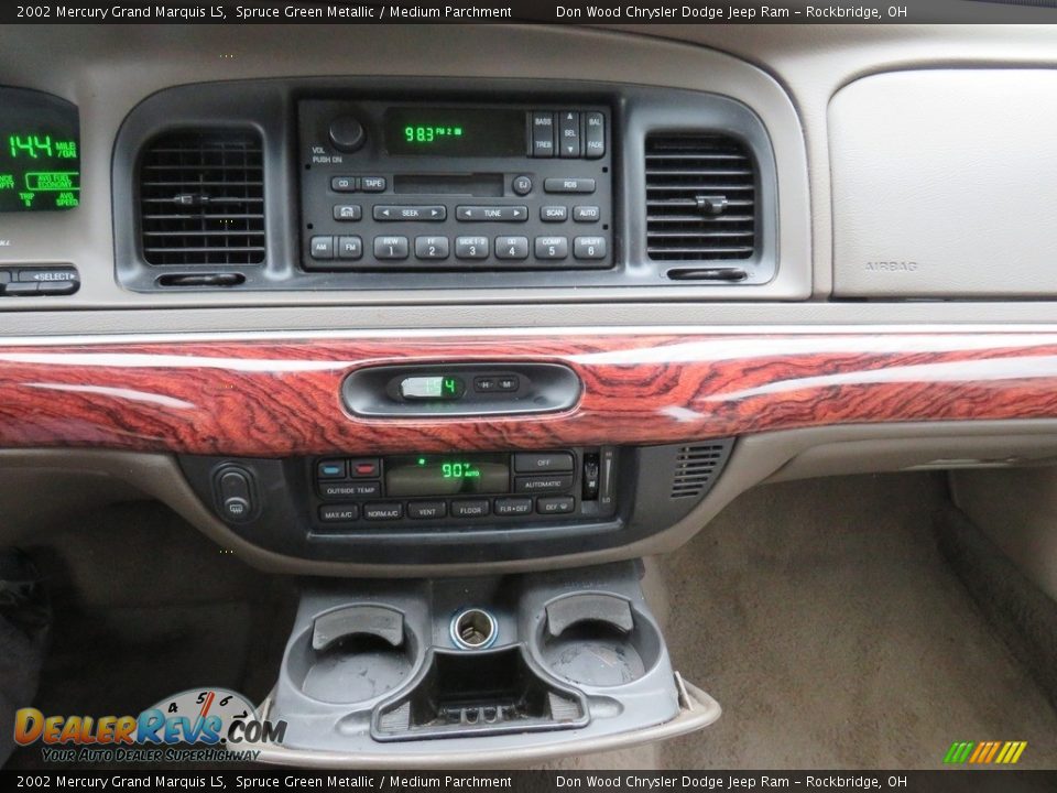 2002 Mercury Grand Marquis LS Spruce Green Metallic / Medium Parchment Photo #34