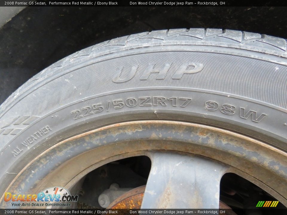 2008 Pontiac G6 Sedan Performance Red Metallic / Ebony Black Photo #4