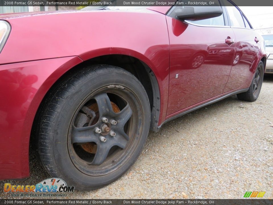 2008 Pontiac G6 Sedan Performance Red Metallic / Ebony Black Photo #10