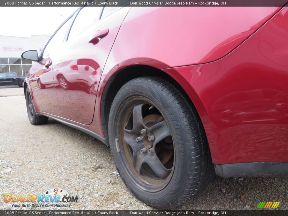 2008 Pontiac G6 Sedan Performance Red Metallic / Ebony Black Photo #11