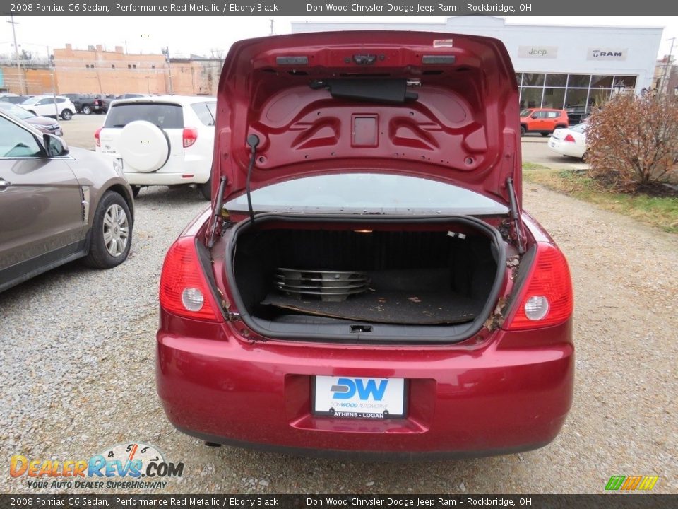 2008 Pontiac G6 Sedan Performance Red Metallic / Ebony Black Photo #14