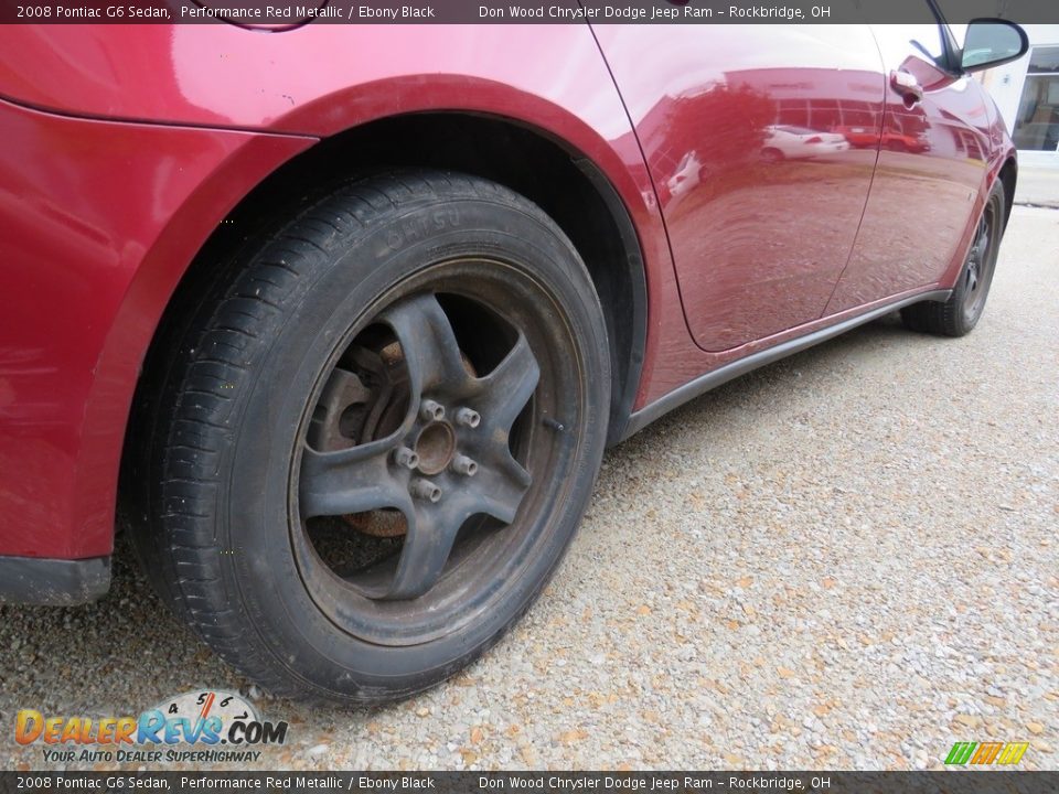 2008 Pontiac G6 Sedan Performance Red Metallic / Ebony Black Photo #16