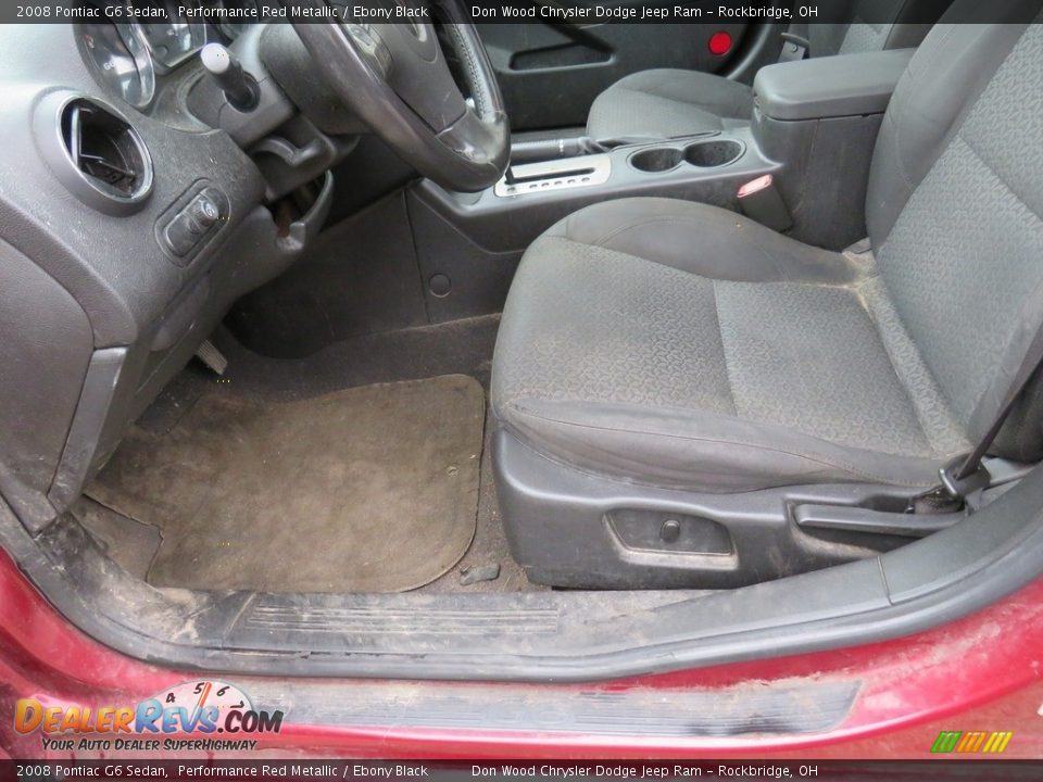 2008 Pontiac G6 Sedan Performance Red Metallic / Ebony Black Photo #18
