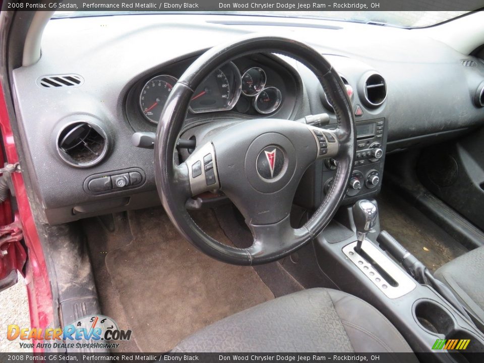 2008 Pontiac G6 Sedan Performance Red Metallic / Ebony Black Photo #19