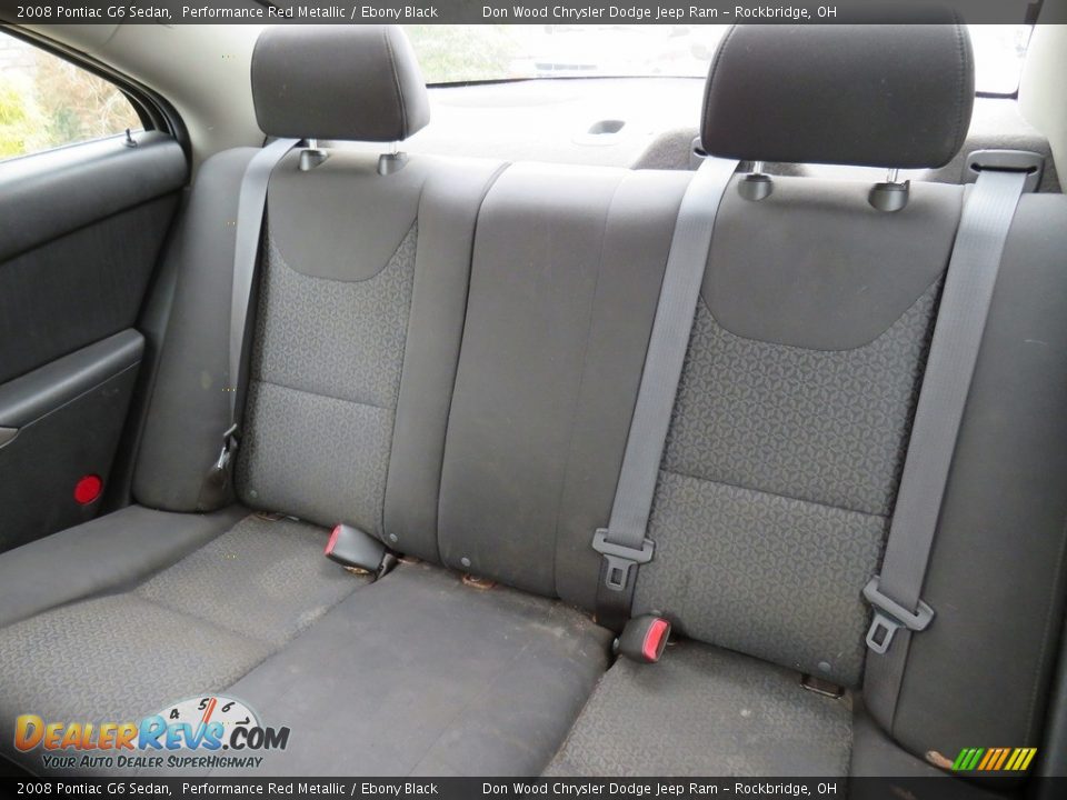 2008 Pontiac G6 Sedan Performance Red Metallic / Ebony Black Photo #20