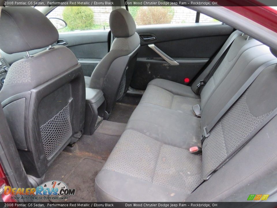 2008 Pontiac G6 Sedan Performance Red Metallic / Ebony Black Photo #22