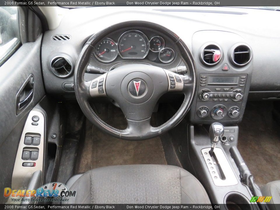 2008 Pontiac G6 Sedan Performance Red Metallic / Ebony Black Photo #23