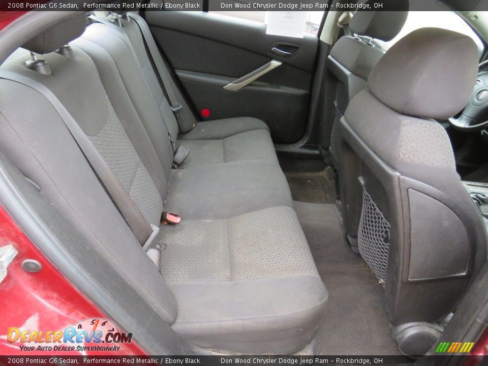 2008 Pontiac G6 Sedan Performance Red Metallic / Ebony Black Photo #25